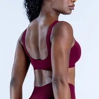 NCLAGEN Impact Scoop Back Bra High Support Yoga Tops Women Push-up Gym Clothes Pilates Sports Underwear Quick Dry Workout Vest - Image 2