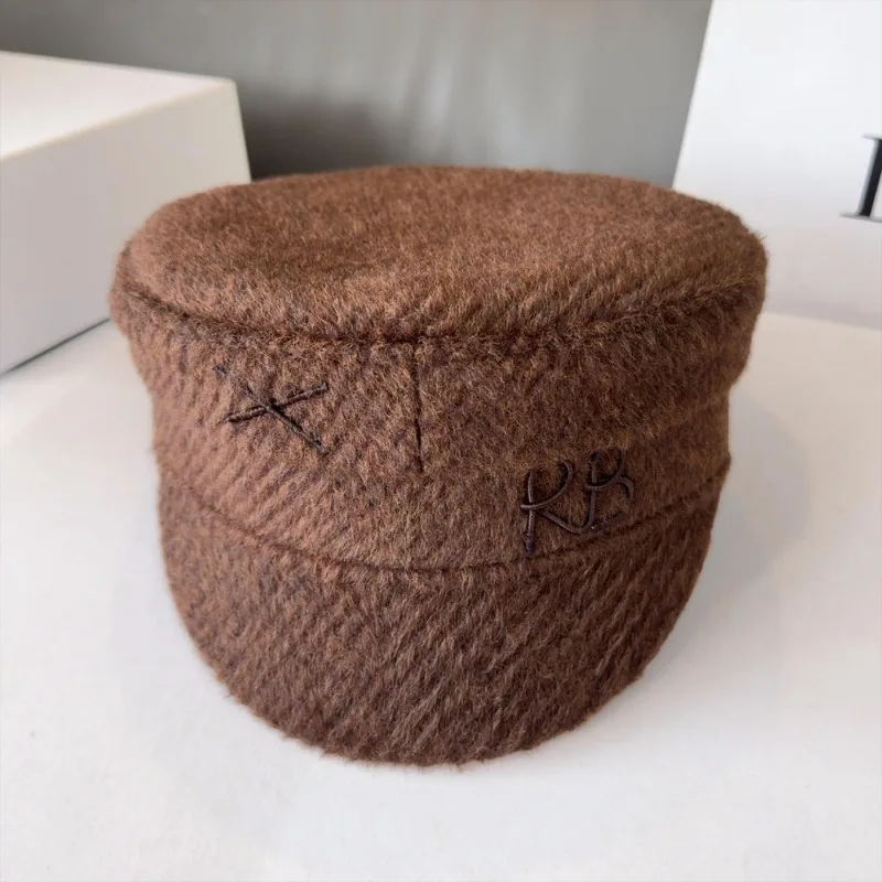 Brand Designer New Women Baker Boy Caps Wool NewsBoy Cap Thick Warm Winter Hats