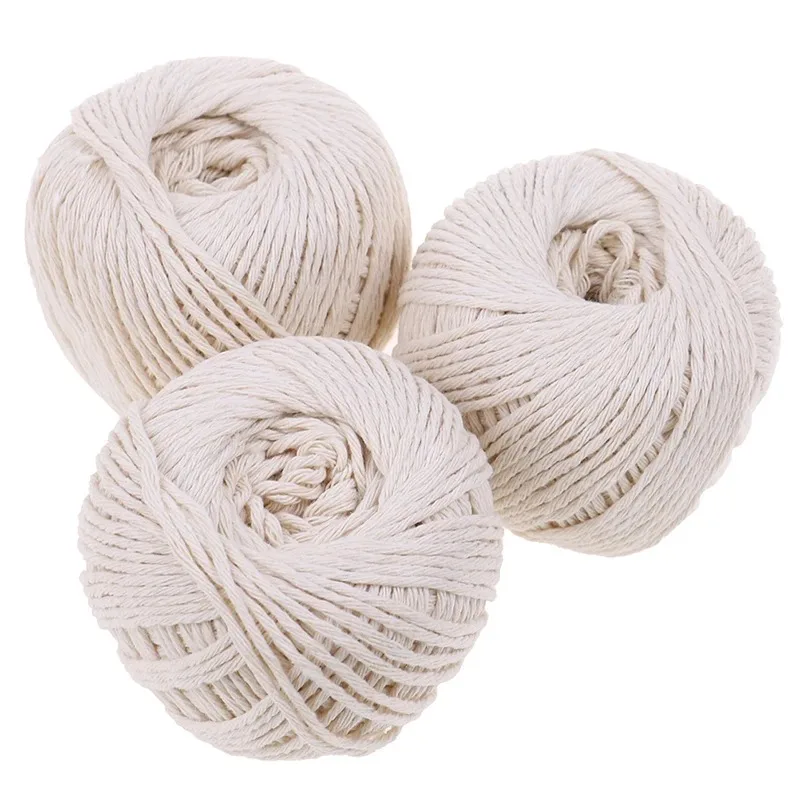 1Roll 229-feet Cooking Tools Butcher's Cotton Twine Meat Prep Trussing Turkey Barbecue Strings Meat Sausage Tie Rope Cord