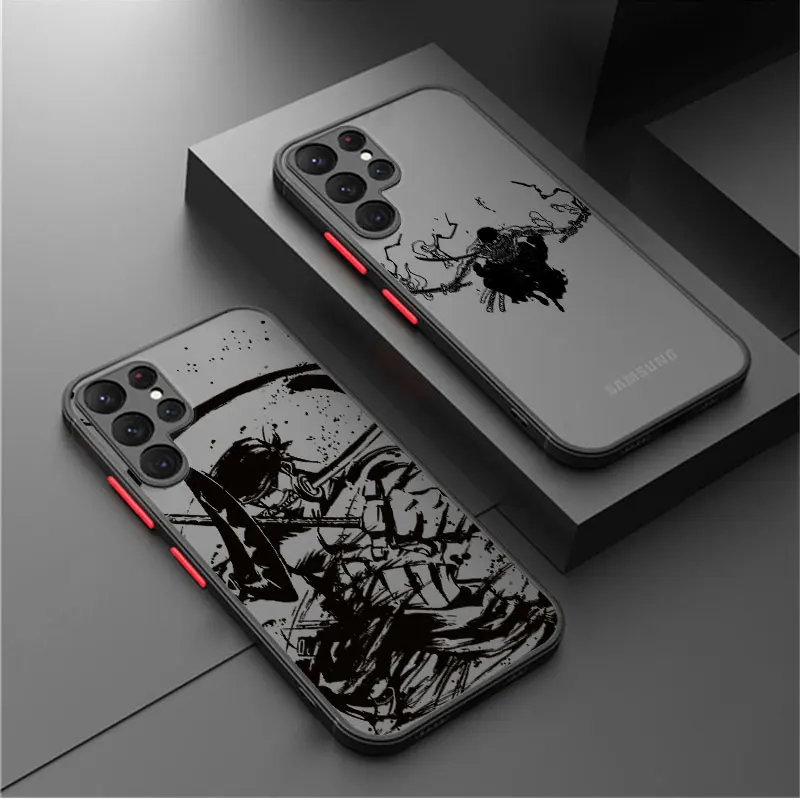 

Matte Phone Case for Samsung Galaxy S23 S22 Ultra S21 S20 FE S10 S9 S8 Plus S7 Note 20 Ultra 10 Lite One Piece Zoro