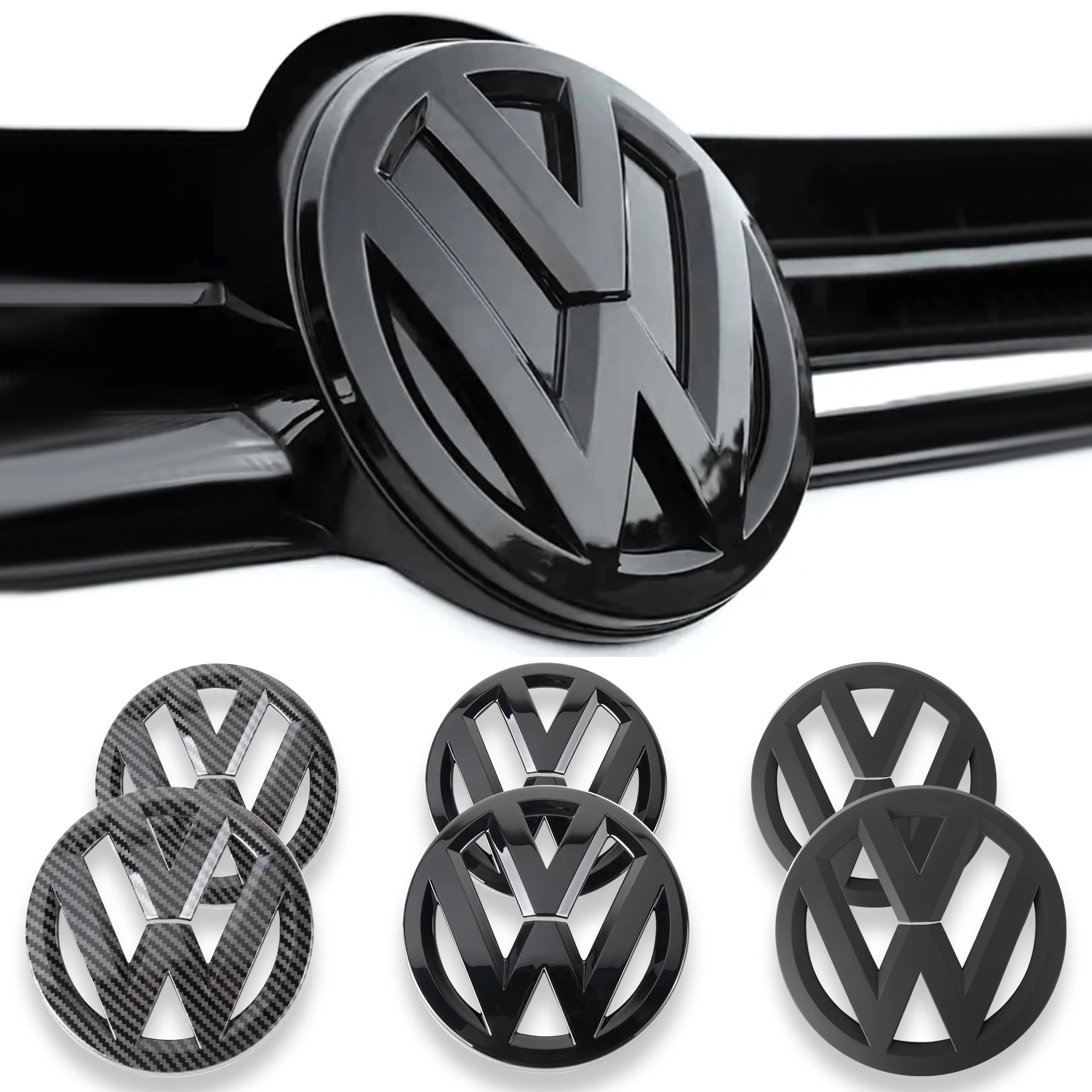 Car Front Radiateor Badge Sticker Rear Trunk Lid Emblem Decoration For Volkswagen VW Golf 4 MK4 5 MK5 6 MK6 7 MK7 Sportvan 8 MK8 car badge sticker