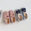 Toddler Girl Glitter Leather Flat Little Children Dress Princess Slip-on Sweet Soft Shoes 1