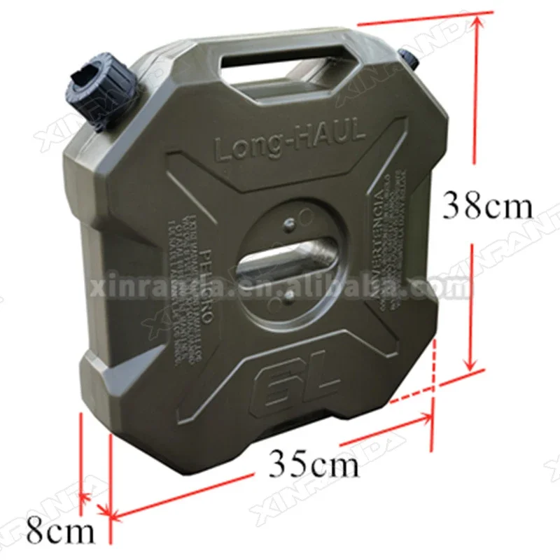 Outdoor 6L Plastic Fuel Tank Oil Gasoline Diesel For Suzuki Jimny