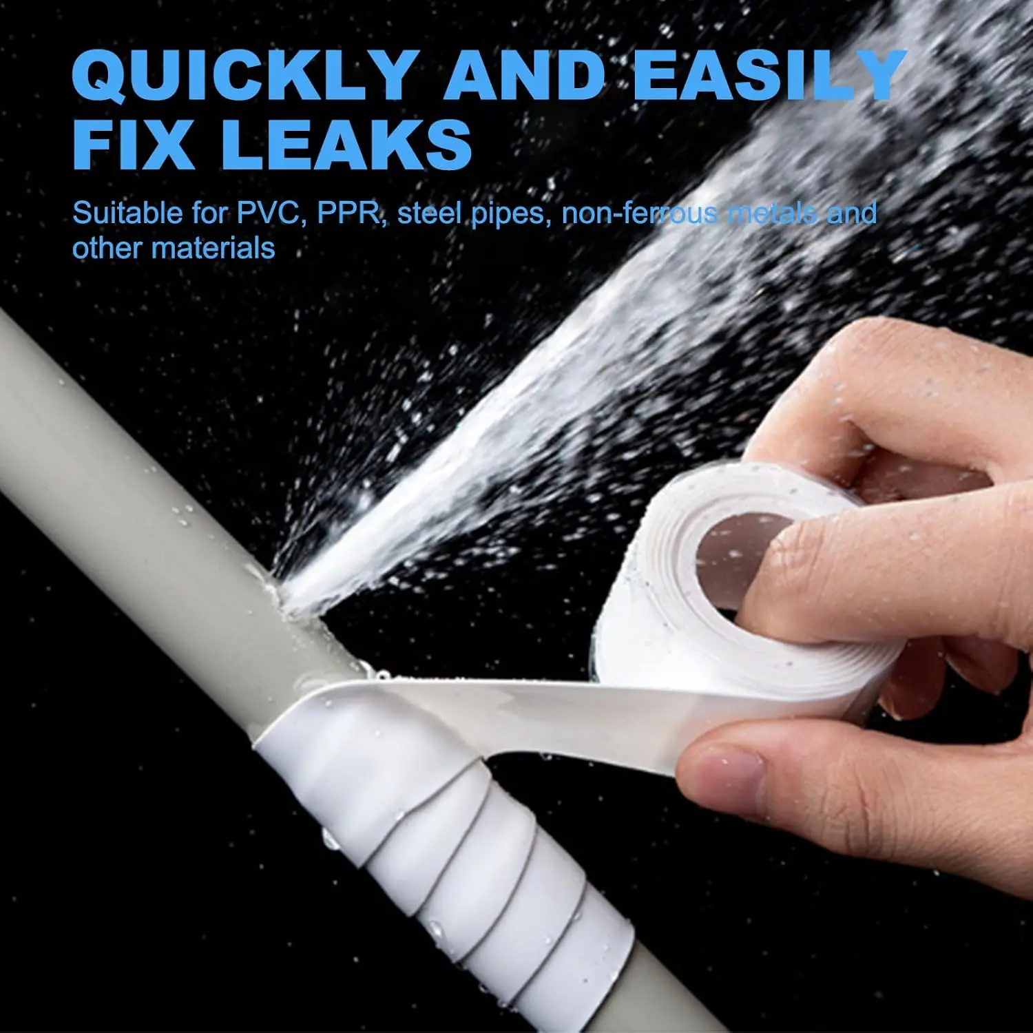 Durable Waterproof Self-Fusing Silicone Repair Tape - High Temperature Resistant and Leak-Proof Seal