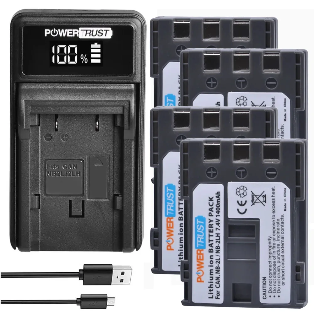 

Зарядное устройство для быстрой зарядки, 1400 мАч, для PowerShot G7, G9, S30, S40, S50, S70, DC410, Φ, R10, HF, R11, EOS, 350D, 400D, Rebel XT