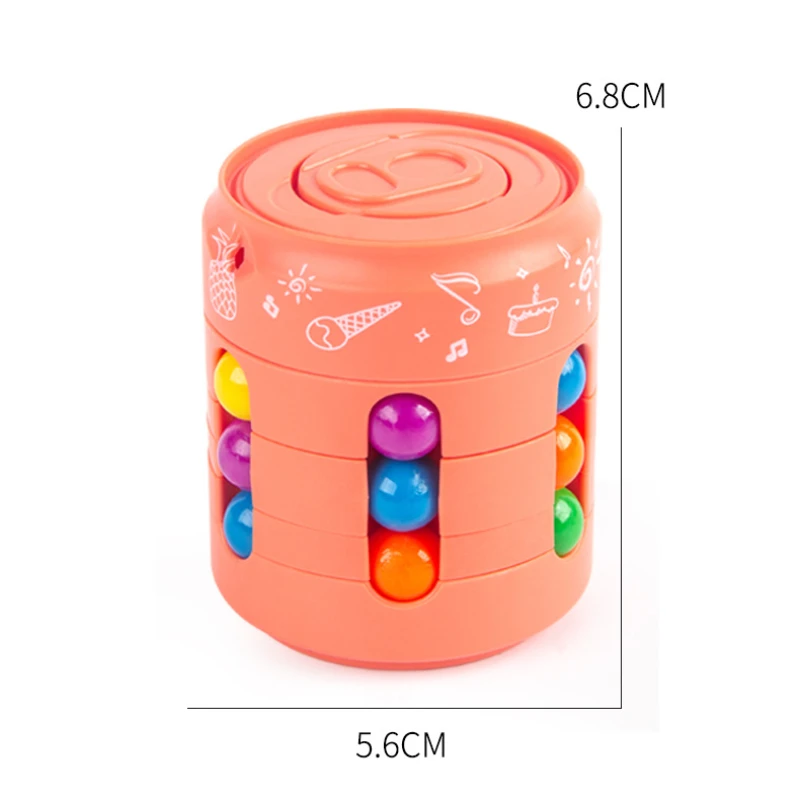 2 In 1 Magical Beans Fingertip Spinner Toys Rotating Small Magic Beads Cube Stress Relief Children Puzzle Decompression Toys for fidget toys,puzzle toys,anti stress toys,puzzle cube,magic puzzle cube,mini fingertip toy,kids educational toys