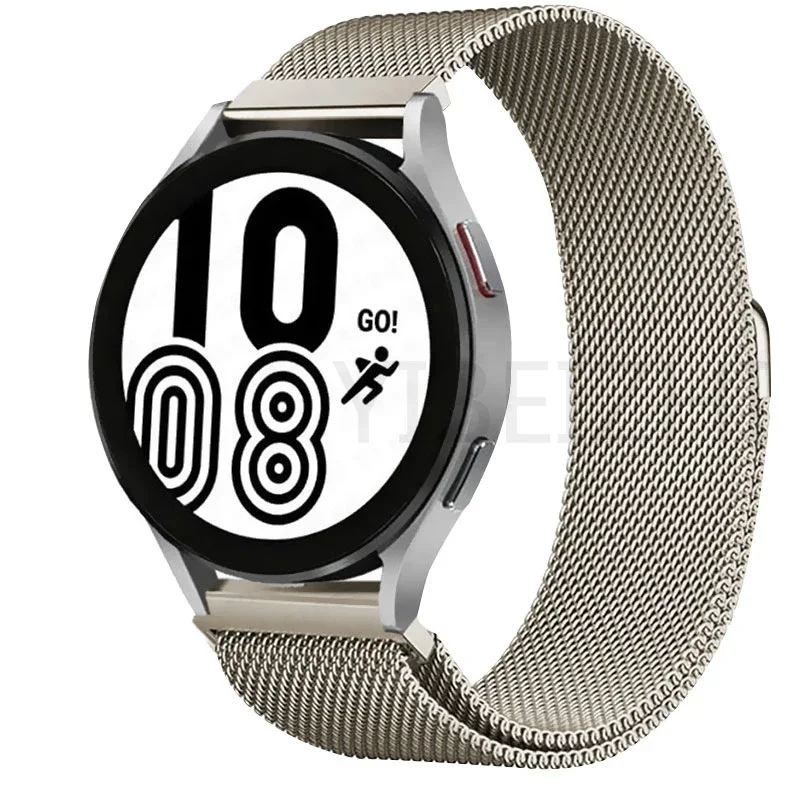 Elegant Milanese Loop Stainless Steel Watch Band, Adjustable 20mm/22mm Bracelet Strap