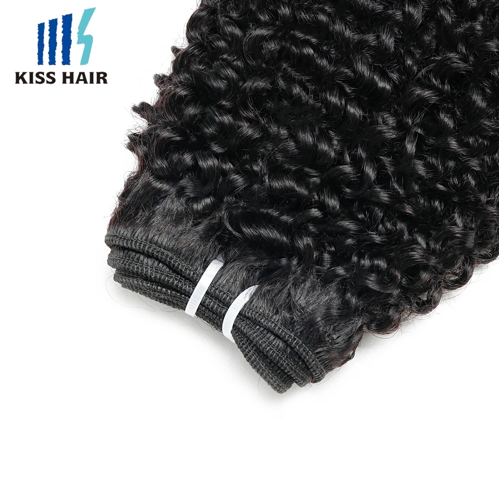 60Gram Afro Curl Human Hair Bundles 1/3/4/5Pcs For Full Head Kinky Curly Remy Brazilian Hair Extension 12 to 22inch Double Weft
