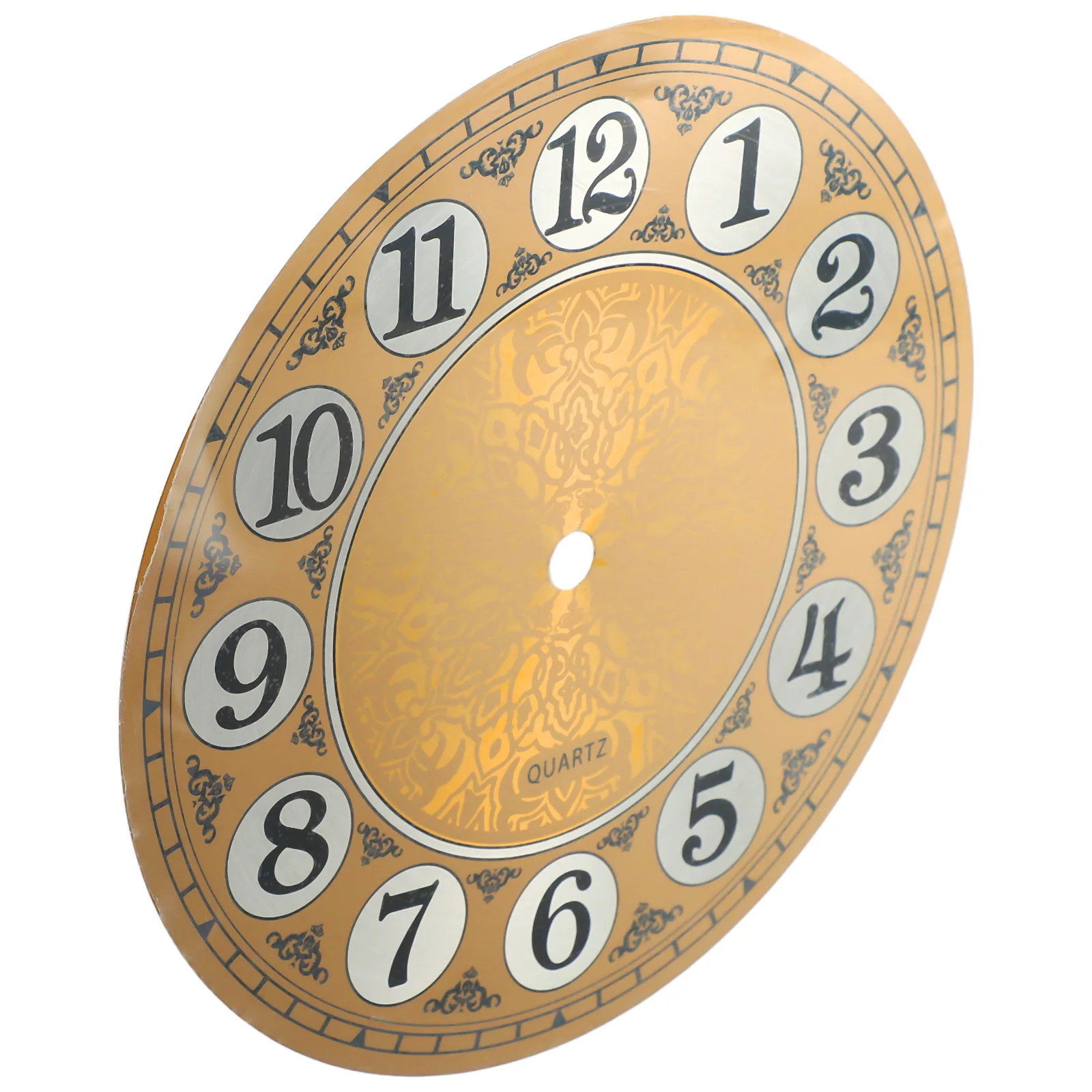 Quartz Wall Clock 180mm Vintage Aluminium Metal Dial Face Arabic Numeral Bedroom Living Room Decoration