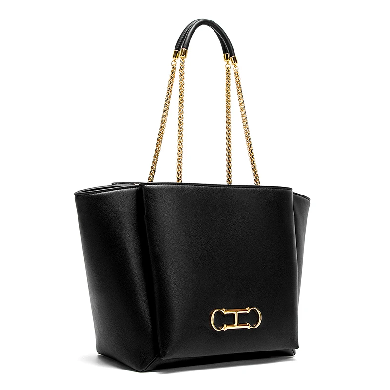 حقيبة يد نسائية عصرية جديدة ذات لون سادة ذات سعة ك...