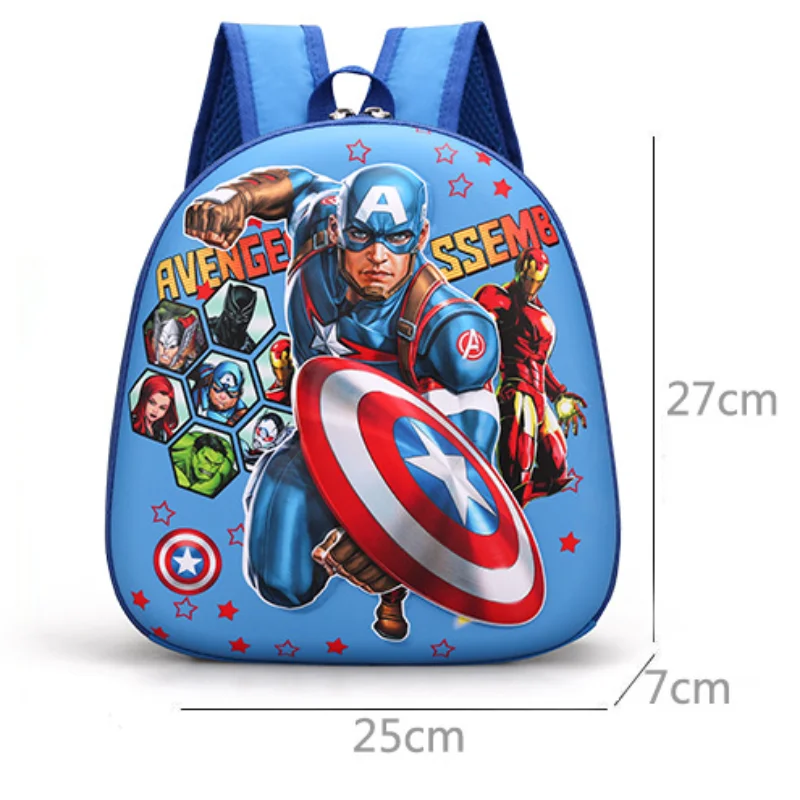 New Disney cartoon Avengers 3D Spider-Man boys School Bag New Kindergarten Baby frozen Backpack Cute gift 5