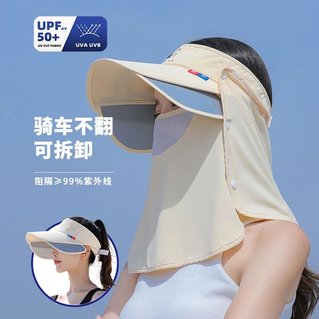 Sunscreen hat Women's men's cycling Sun hat Neck protection mask
