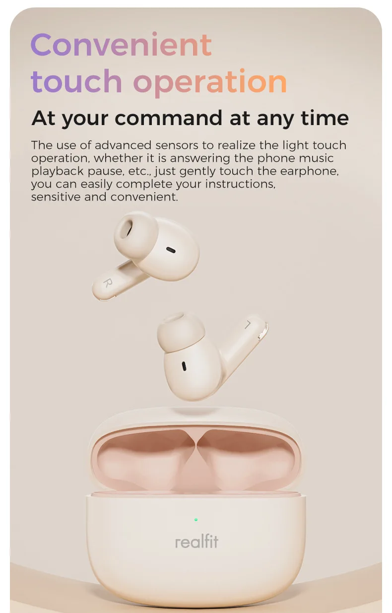 Realfit F3 ANC Active Noise Cancellation True Wireless Earbuds