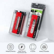  2.5'' HDD Enclosure SATA to USB3.0 External Hard Drive Case 5Gbps USB 3.0 Vintage Tape Style HDD Case Support UASP Protocol 