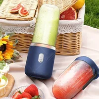 WXCOO – ensemble de tasses de presse-agrumes, mélangeur de Smoothie automatique avec 6 lames, presse-fruits Orange Portable, mélangeur de voyage au citron 4