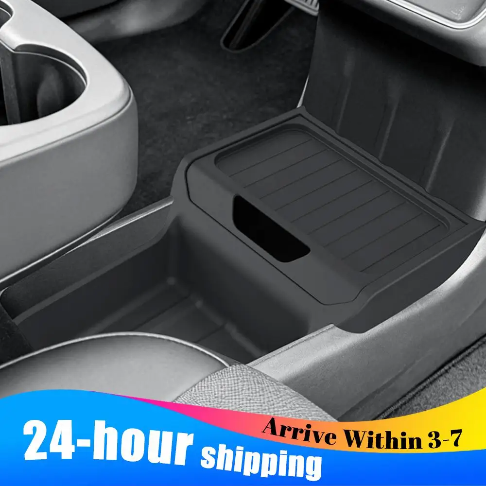 Lower Center Console Organizer Tray for Tesla Model Y Juniper Standard 2025 2026 Interior Storage Insert Tray