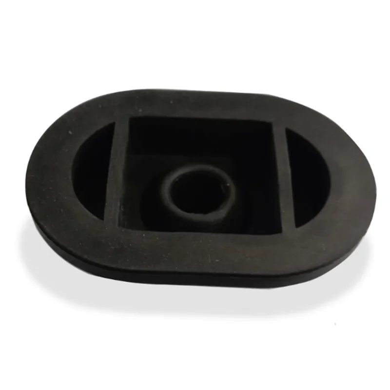 5Pcs Sheet Metal Hole 50x80mm Black Oval Dust Cover of Automobile Wire Harness