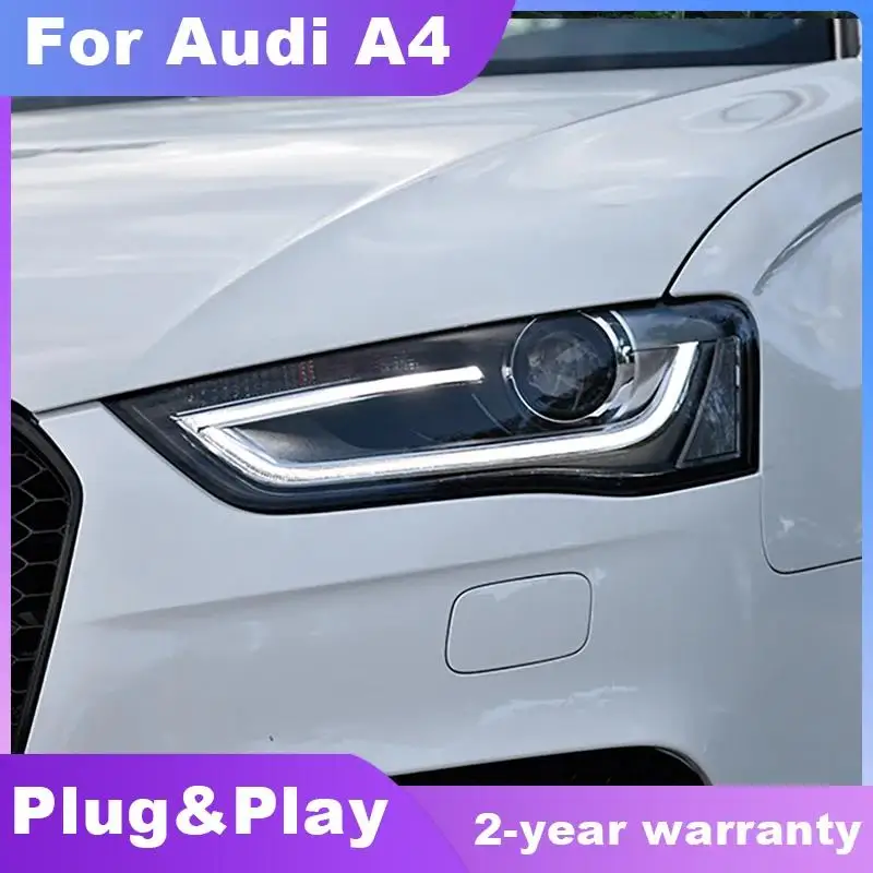 

Car Lights for Audi A4 A4L LED Headlight 2013-2016 S4 Head Lamp Drl Projector Lens Automotive Accessories