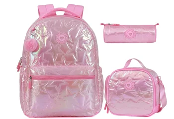 School Bag for Teens Girls Bag Backpack Set,3 PCS Kids Backpack for Women 15.6 Inch Laptop Middle High School College Student 1
