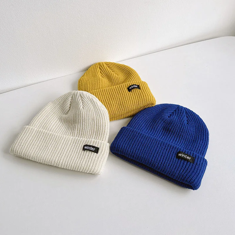 Men's and women's children's hats and scarves two-piece autumn winter bib wool knitted hat design