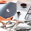 Foldable Aluminum Gas Stove Baffle Plate Frying Pan Oil Splash Protection Screen Stove Burner Covers-Gas Stove Protectors 5