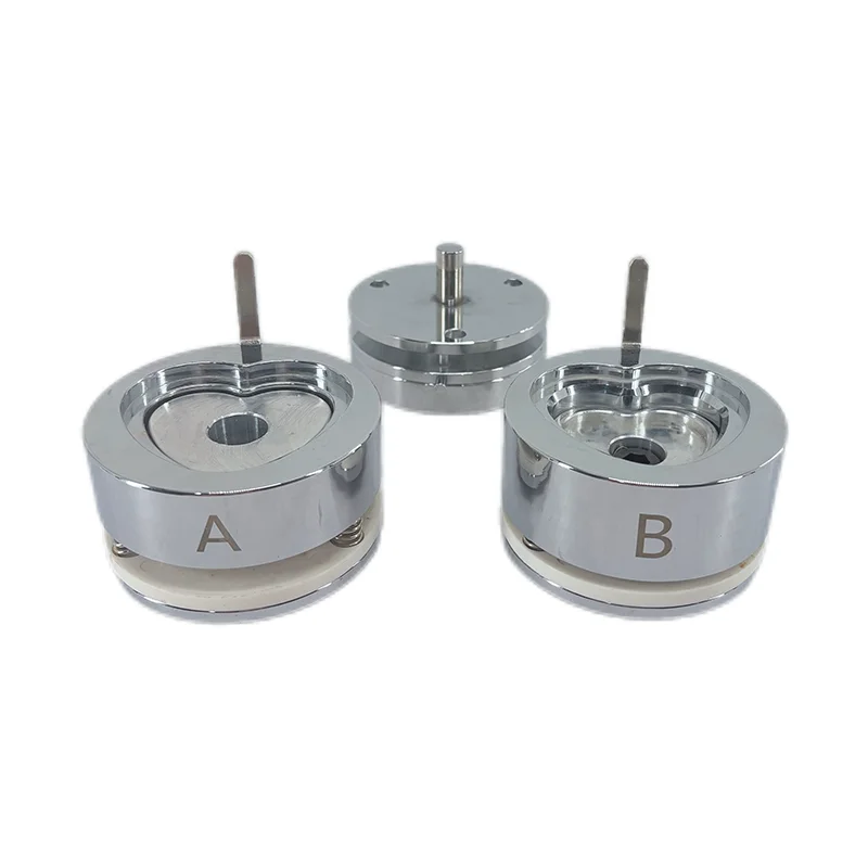 Metal Heart-Shaped Button Badges Maker Machine Mold, DIY Pin Badge Button Punching Press Mold, Making Parts Machine Mold