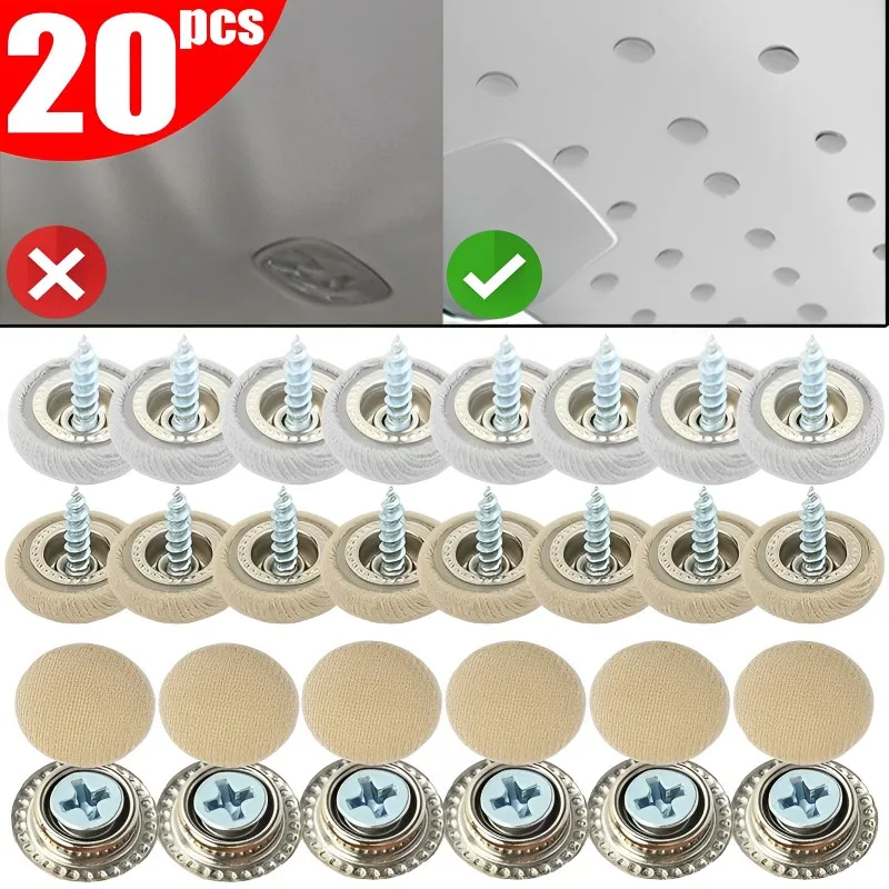 

1-20pcs Car Roof Off Special Fixing Clips Car Roof Screw Cap Rivet Fixer Roof Cloth Off Repair Fixer Car Interior Repair Parts