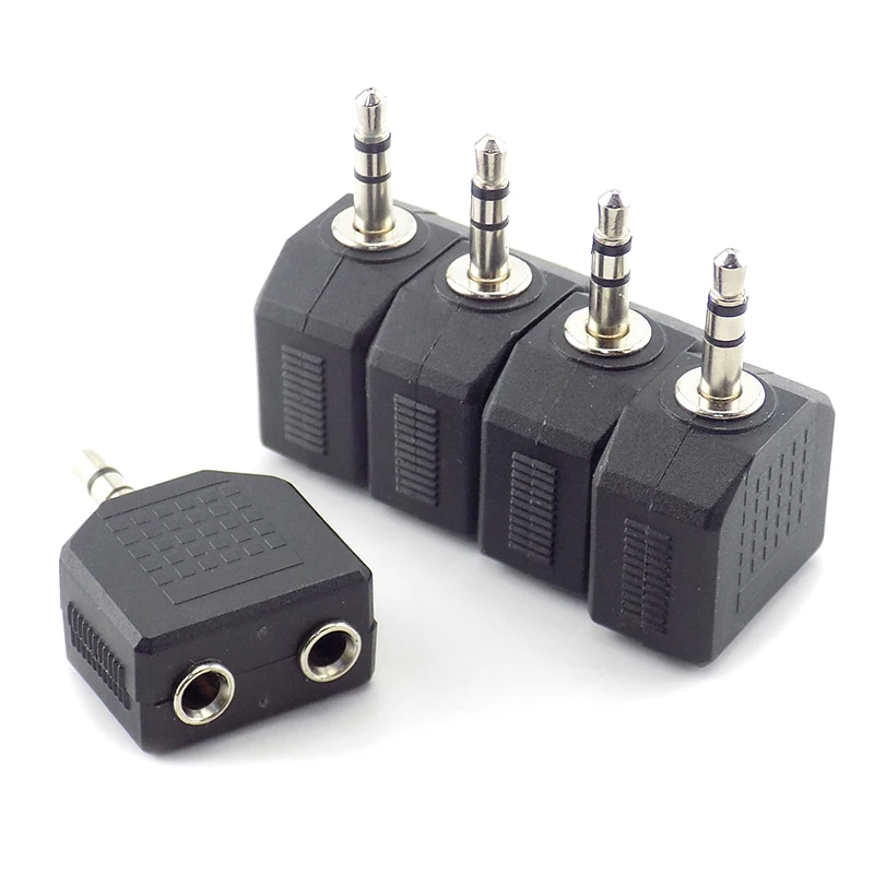 3.5mm Stereo Audio Jack (Male) Splitter to Dual 3.5mm Stereo Y Adapter  (Female) 