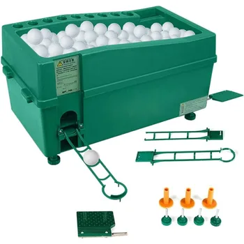 Automatic Golf Ball Dispenser Machine Tee Up Golf Ball Teeing Device with Foldable Track Holder Adjustable Golf Tee Machine 1