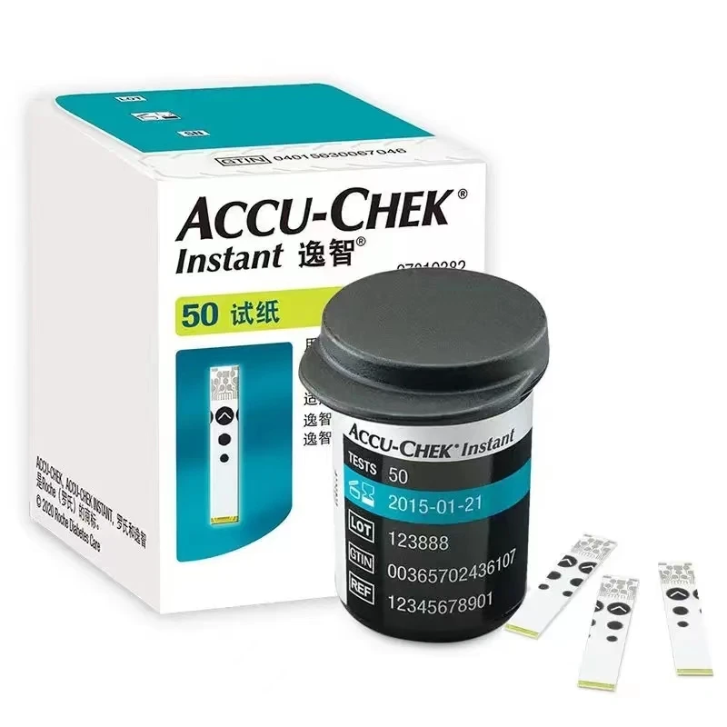 Roche ACCU Chek InstantS Blood Glucose Meter Without Bluetooth Diabetes Glucose Test Paper Free Blood Sampling Needle