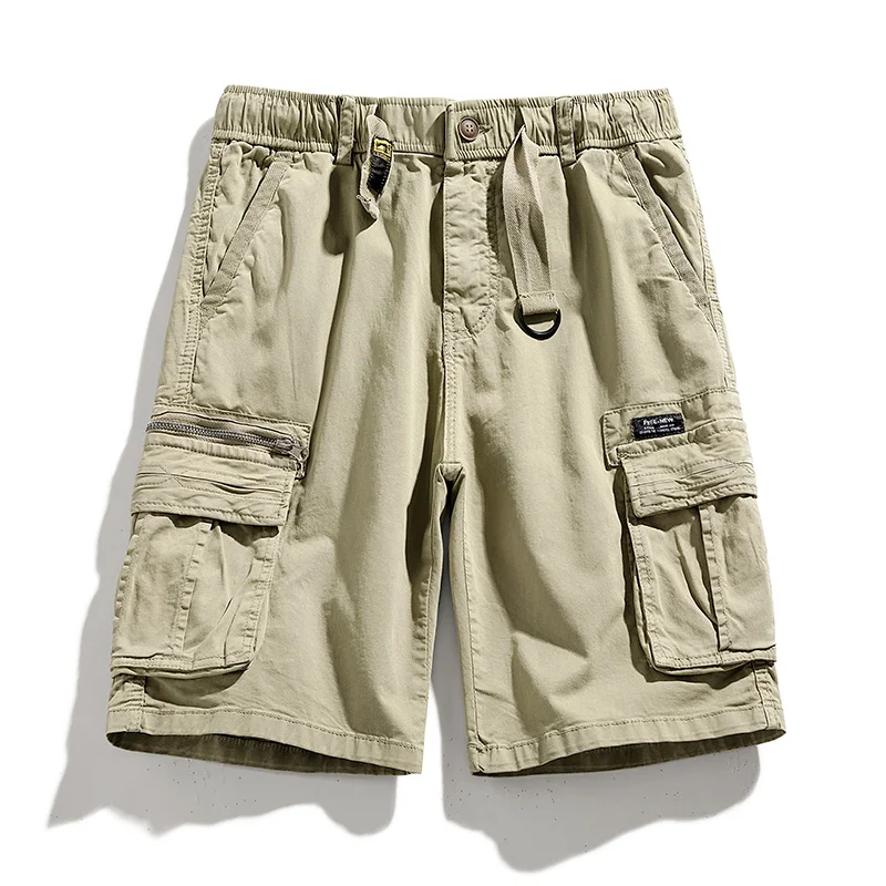 CAAYU Summer Men Cargo Shorts Tactical Short Pants Multi-pocket Shorts Men Oversize Clothing Casual Fashion Jogger Outdoor Pants