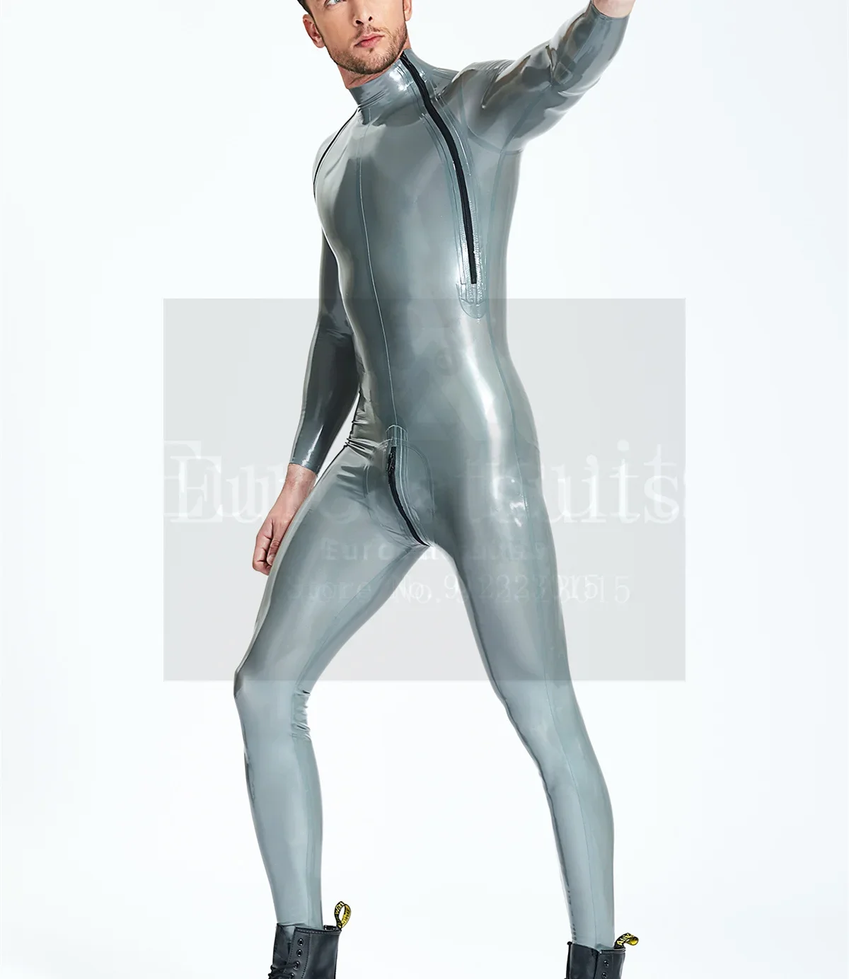 Cosplay Costume Mens Bondage Lingerie Sexy Fetish Wear Customized Bondage Suit Men Rubber Fetish Latex Shorts Sexy Zentai Full Mask Bodysuit