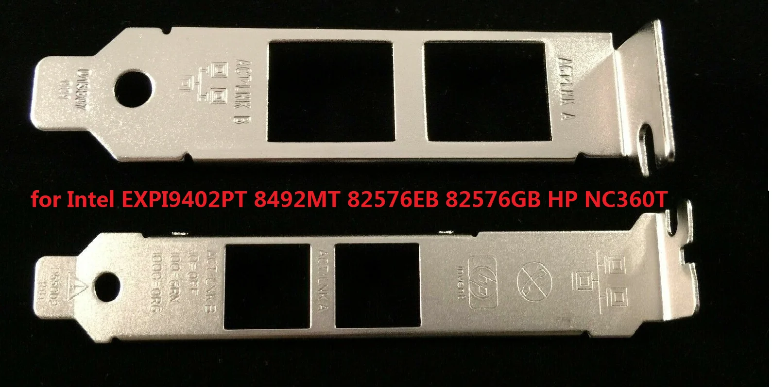 

NEW Low Profile /Full High Bracket For Intel EXPI9402PT 8492MT 82576EB 82576GB HP NC360T