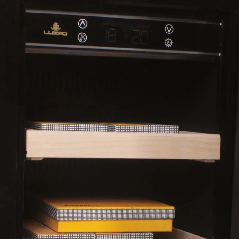 New Household Cigar Cabinet Constant Temperature And Humidity Cigar Cabinet Three-layer Case Wine