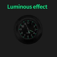 Montre à Quartz lumineuse en aluminium 22-25mm, pour Moto, Scooter, vélo, montage sur guidon, horloge, affichage de l'heure, accessoires de Moto 6