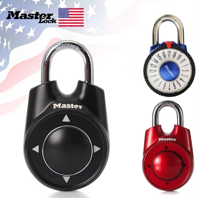 Master Lock 1500ID Direction Lock Combination Locker Padlock Suitable for Gym and School Anti-theft Hardware Lock 1