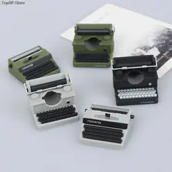 1PC Simulation Vintage Typewriter Dollhouse Miniature 1:12 Scale Fairy Doll Home Life Scene Furniture Toys