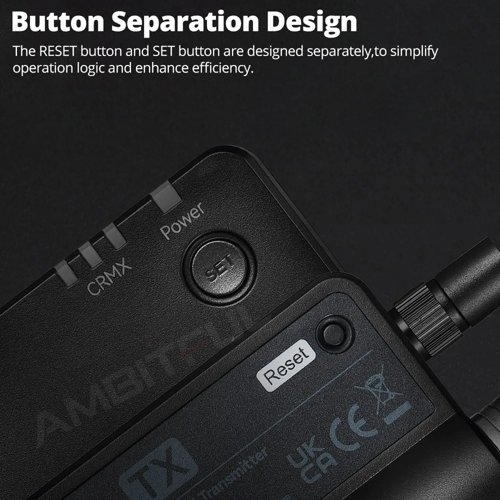 Godox TimoLink TX RX Wireless DMX Transmitter Receiver Set Automatic Frequency Hopping Built-in CRMX Lumenradio