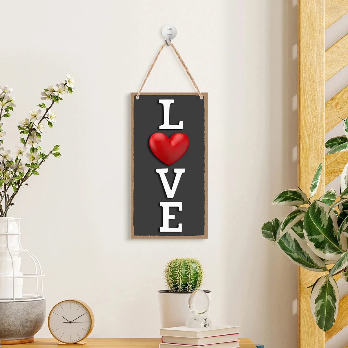 1PC, Valentine's day, creative and simple white heart-shaped decorative item, Valentine's Day room decoration