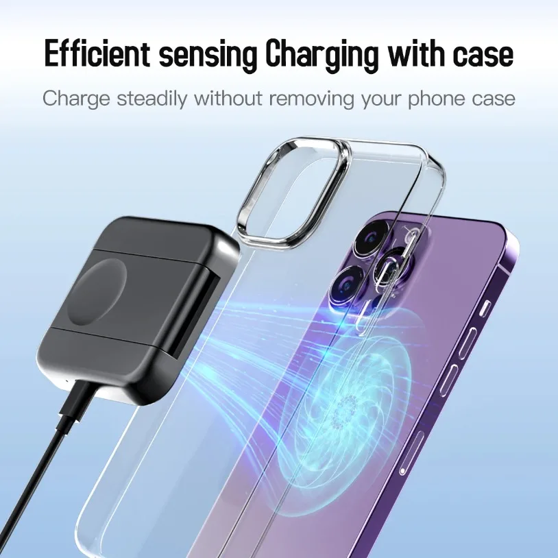 Portable 2 in 1 Foldable Magnetic Wireless Charger For Magsafe iPhone 16-12 Samsung Xiaomi Apple Watch 9-2 Airpods Fast Charging