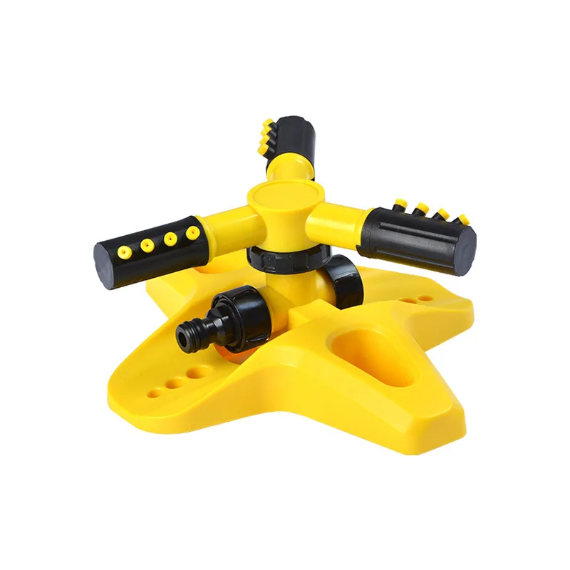 New cross base three-prong sprinkler two jet mode freely adjustable gardening irrigation sprinkler