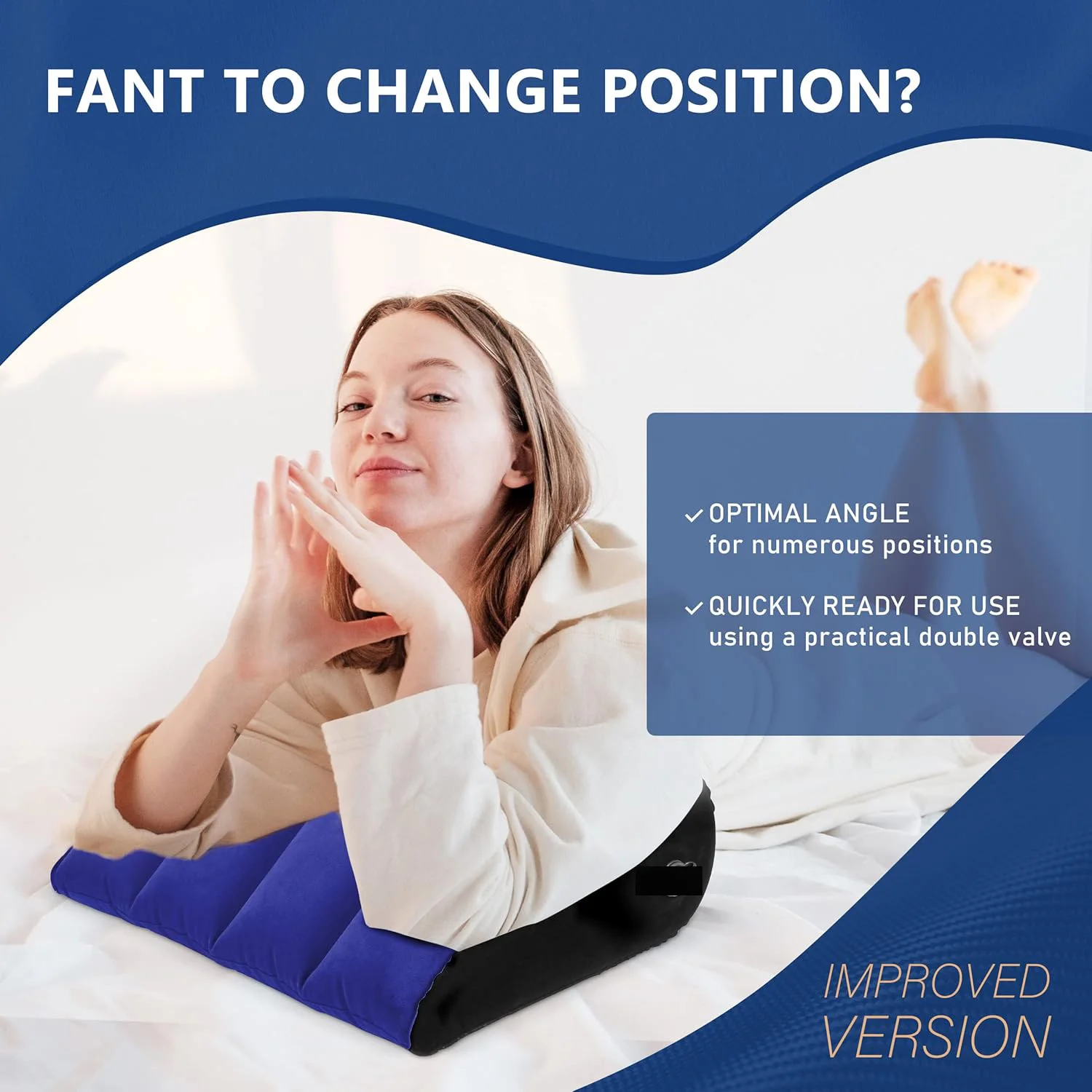 Inflatable Love Pillow Sex Furniture Wedge Adult Games Toys Couples Air Pillow Magic Bed Bdsm Body Position Support Cushion Pad