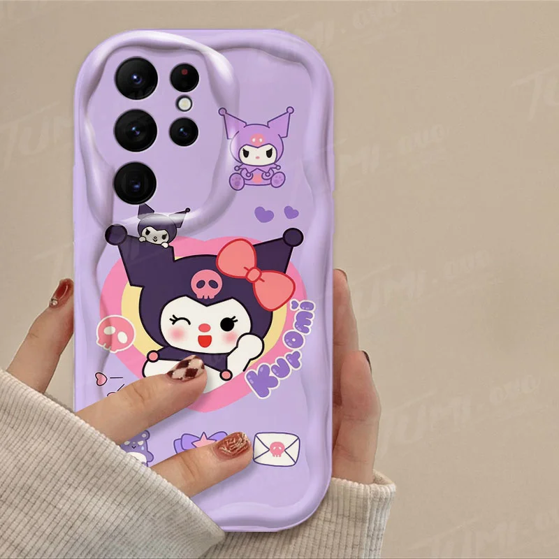 thumbnail image 1 of Sanrio-funda de silicona suave para Samsung Galaxy, Hello Kitty, Kuromi, 3D Wave, A54, A34, A14, A24, A13, A23, A33, A53, A73, A15, A05, A05S, 1 of 5