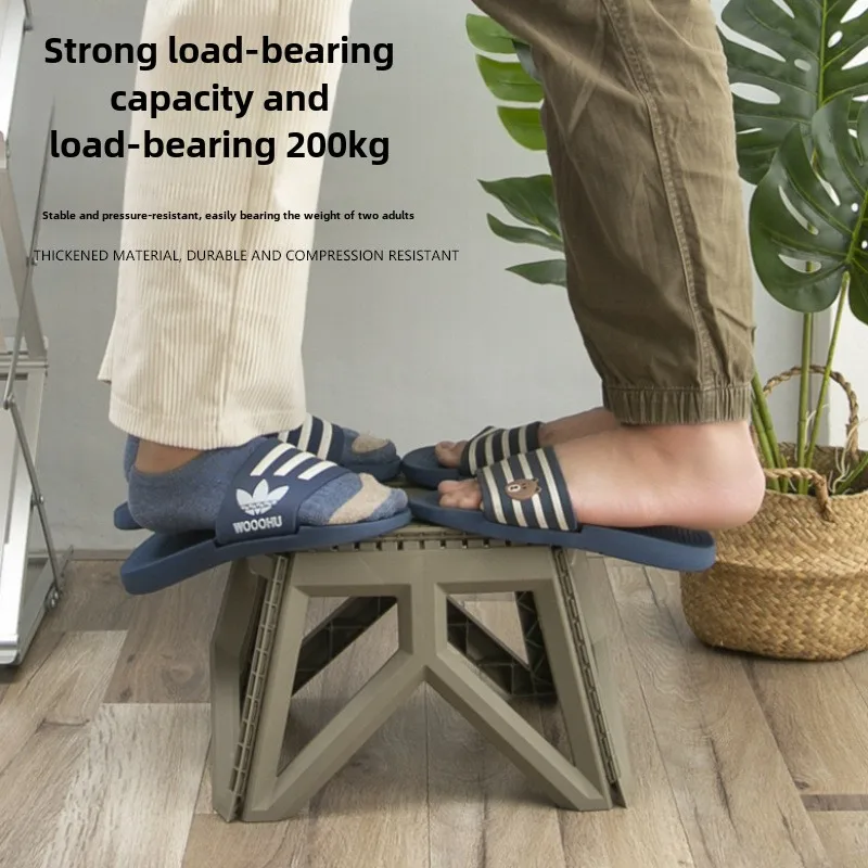 Outdoor Small Stool Portable Folding Stool High Load Bearing Durable Small Chair Fishing Beach Camping