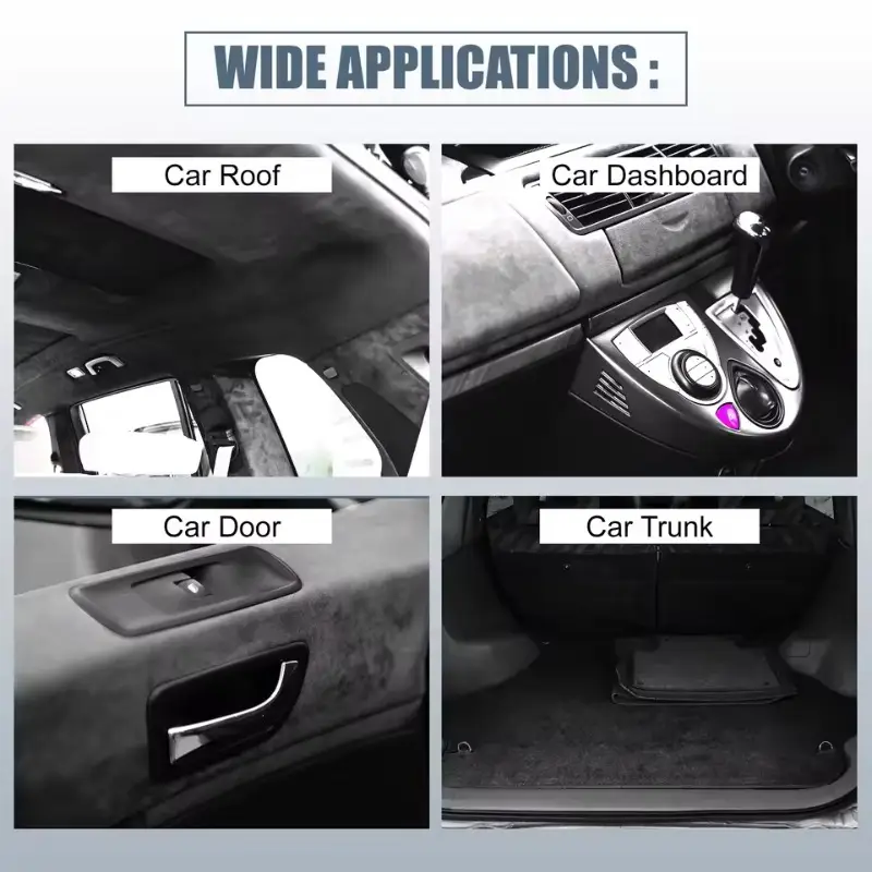 Max 200x150cm Suede Roof Lining Headliner Fabric Foam Material for Car Interior Upholstery Repair Ceiling Sky Fabrics Cloth DIY - Image 6