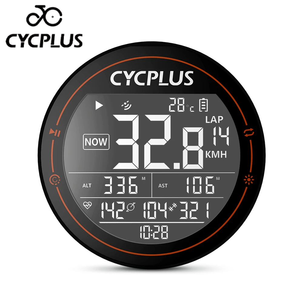 

CYCPLUS M1 Cycling Bike Accessories GPS Bicycle Computer Wireless ANT+ Bluetooth Waterproof Speedometer for Garmin Wahoo XOSS