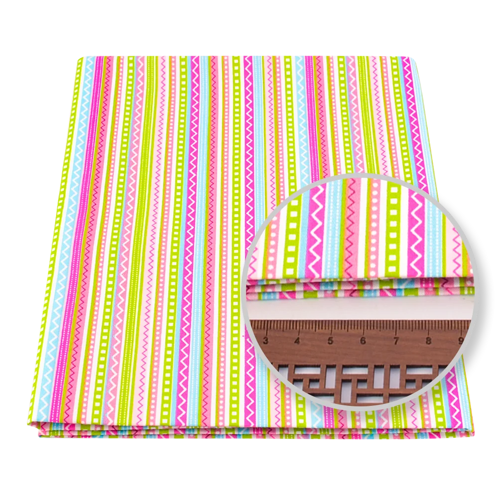 Teramila Schöne Gestreiften Stoff, Günstige Stoffe zu die Meter Bieten, Patchwork Tuch Stoffe für Scrapbooking, Quilts, wohnkultur – Detail 3