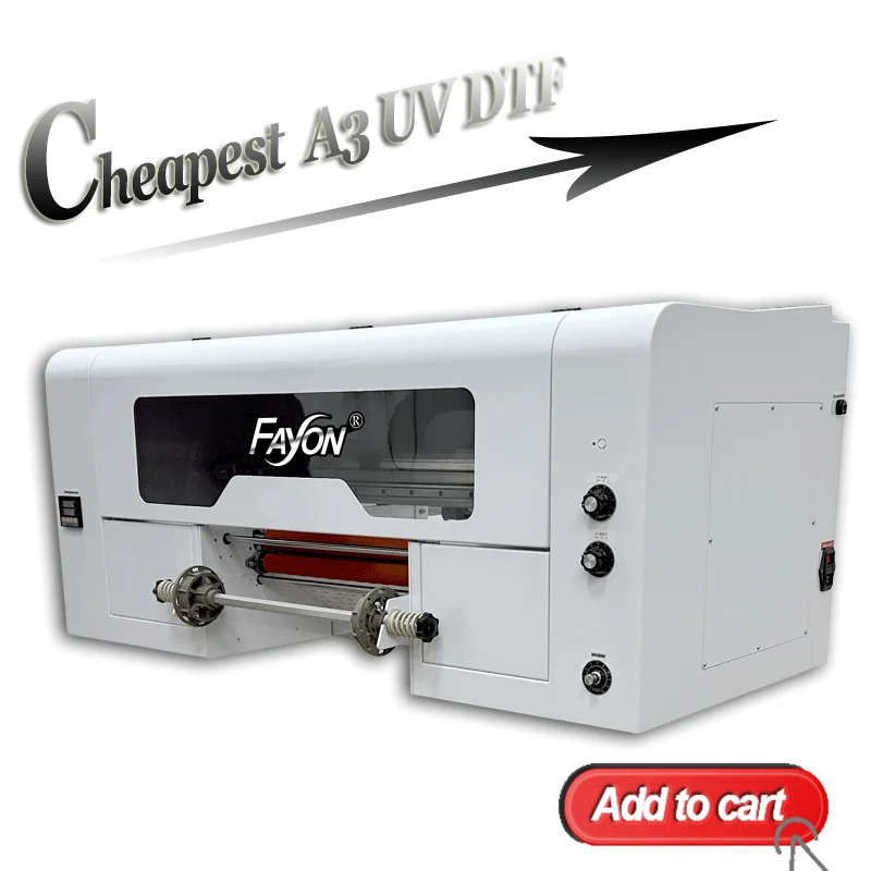 

A3 UV DTF Printer Double XP600 2 in 1 Printing and Laminating