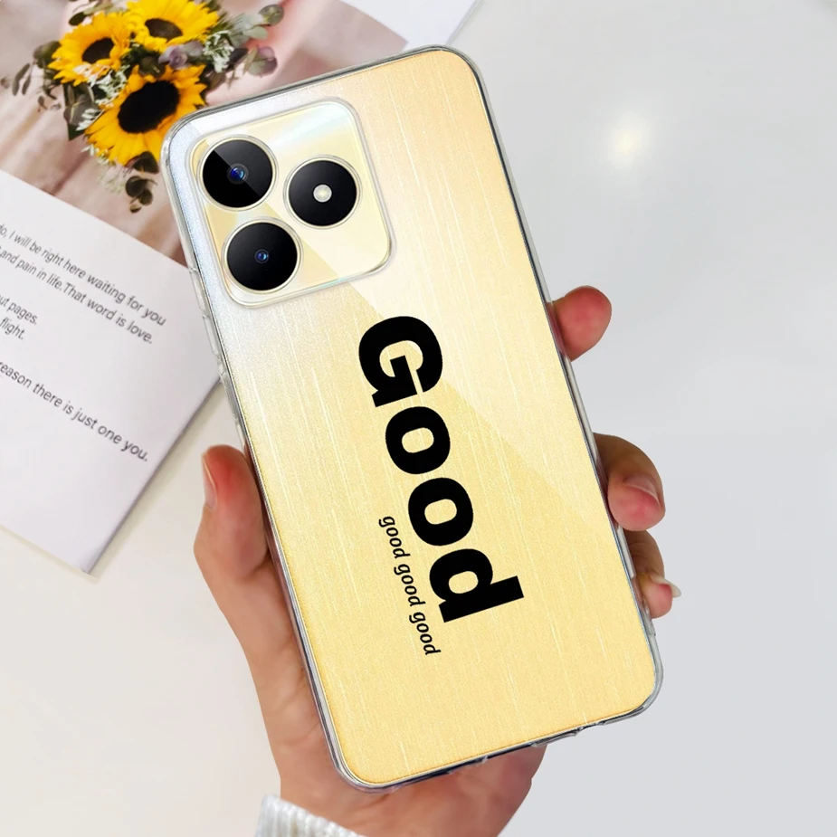 Stylish Painted Clear Silicone Phone Case - Soft Protective Cover