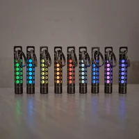 Cage en titane, Signal lumineux de nuit, extérieur EDC lumineux, Tube Fluorescent 3.5x25mm, porte-clés auto-éclairant 1